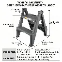 2-Step Heavy Duty Folable Safety Ladder (PP ABS）.webp