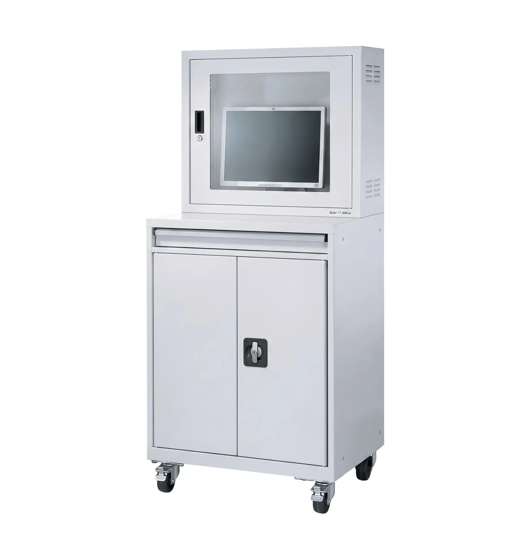 Workstation PC Cabinets Double Swing Door (With 2 Fans)