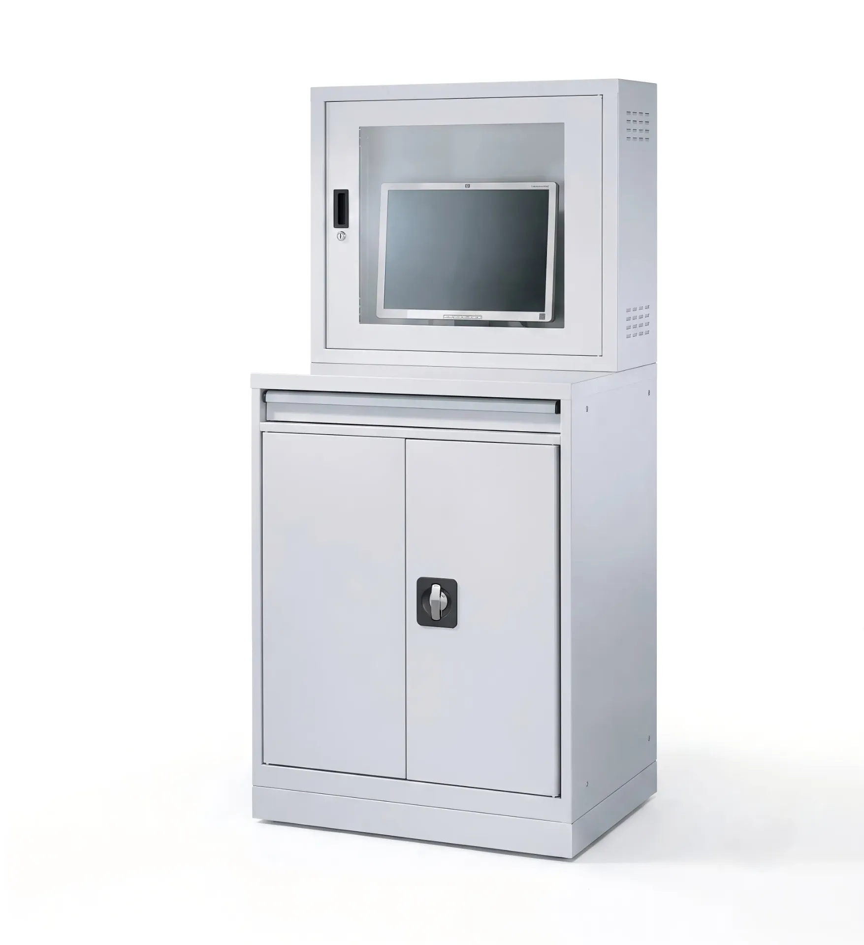 Workstation PC Cabinets Double Swing Door (With 2 Fans)