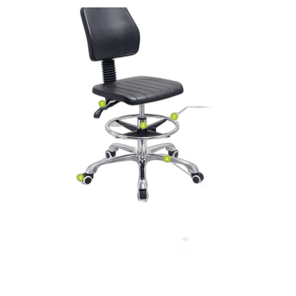 Lab Chair with Backrest IC006