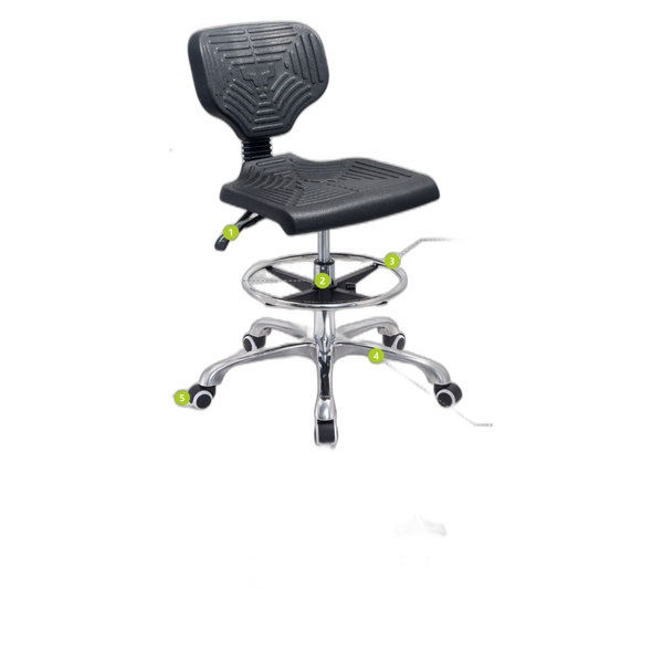 Lab Chair with Backrest IC016
